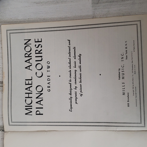Vintage Michael Aaron Piano Course grade 2, The Modern Approach to Piano Study - Picture 4 of 6